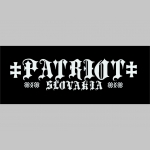 Patriot Slovakia šedá mikina s kapucou stiahnutelnou šnúrkami a klokankovým vreckom vpredu 